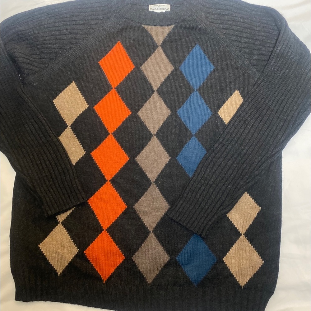Maus & Hoffman Wool Blend Argyle Sweater